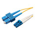 TRIPP LITE N366-02M Eaton Tripp Lite Series Duplex Singlemode 9/125 Fiber Patch Cable (LC/SC), 2M (6 ft.) - Patch cable - LC single-mode (M) to SC single-mode (M) - 2 m - fiber optic - duplex - 9 / 125 micron - riser - yellow