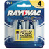 RAYOVAC A16044C  Alkaline 9 Volt Battery - For Multipurpose - Proprietary Battery Size - 9 V DC - 4 / Pack