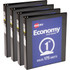AVERY PRODUCTS CORPORATION 05710BD Avery Economy View Binder, 1in Ring, 8 1/2in x 11in, Black, Pack Of 4