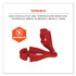 TENACIOUS HOLDINGS, INC. ergodyne® 19313BULK Squids 3400 Dual Clip Glove Clip Holder, 1 x 1 x 6.5, Acetal Copolymer, Red, 100/Pack