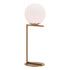 ZUO MODERN 56074  Belair Table Lamp, 25 5/8inH, White Shade/Brass Base