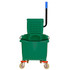 ADIR CORP. Alpine ALP462-GRN  PVC Mop Bucket With Side Wringer, 36 Qt, 35inH x 15inW x 25inD, Green