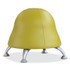 SAFCO PRODUCTS 4756GV Runtz Ball Chair, Backless, Supports Up to 250 lb, Green Vinyl Seat, Silver Base