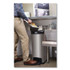 RUBBERMAID COMMERCIAL PROD. 1901993 Slim Jim Stainless Steel Step-On Container, End Step Style, 13 gal, Stainless Steel, Black