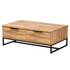 WHOLESALE INTERIORS, INC. 2721-11208 Baxton Studio Modern And Contemporary 2-Drawer Coffee Table, 14-13/16inH x 39-7/16inW x 23-9/16inD, Oak/Black