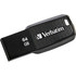 VERBATIM AMERICAS LLC Verbatim 70877  64GB Ergo USB Flash Drive - Black - The Verbatim Ergo USB drive features an ergonomic design for in-hand comfort and COB design for enhanced reliability.