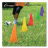 CHAMPION SPORT Sports TC9SET High-Visibility Plastic Cones, 9" Tall, Assorted Colors, 5" x 5" Base, 6/Set