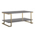 AMERIWOOD INDUSTRIES, INC. Ameriwood Home 7794408COM  Camila Coffee Table, 17-13/16inH x 41-5/8inW x 23-5/8inD, Gray