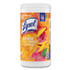 RECKITT BENCKISER LYSOL® Brand 97181EA Disinfecting Wipes, 1-Ply, 7 x 7.25, Mango and Hibiscus, White, 80 Wipes/Canister
