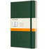 MOLESKINE 629063  Classic Hard Cover Notebook, Large, 5in x 8.25in, Ruled, 240 Pages, Myrtle Green