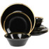 GIBSON OVERSEAS INC. 995118010M Gibson Home Premier Gold Dinnerware Set, Assorted Colors