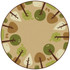 CARPETS FOR KIDS ETC. INC. 29750 Carpets for Kids KIDSoft Tranquil Trees Decorative Round Rug, 6ft x 6ft, Tan