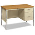 HON COMPANY 34002RCL 34000 Series Right Pedestal Desk, 45.25" x 24" x 29.5", Harvest/Putty