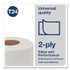 SCA TISSUE Tork® TM1616S Universal Bath Tissue, Septic Safe, 2-Ply, White, 500 Sheets/Roll, 96 Rolls/Carton
