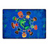 CARPETS FOR KIDS ETC. INC. Carpets For Kids 4417  Premium Collection Give the Planet a Hug Rug, 8ft x 12ft, Blue