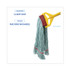 BOARDWALK 1400LCT EchoMop with Looped-End Wet Head, Cotton/Rayon/Synthetic, Large, Blue, 12/Carton