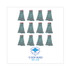 BOARDWALK 1400LCT EchoMop with Looped-End Wet Head, Cotton/Rayon/Synthetic, Large, Blue, 12/Carton