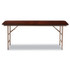 ALERA FT727218MY Wood Folding Table, Rectangular, 71.88w x 17.75d x 29.13h, Mahogany