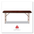 ALERA FT727218MY Wood Folding Table, Rectangular, 71.88w x 17.75d x 29.13h, Mahogany
