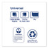 SCA TISSUE Tork® N7141A Universal Dinner Napkins, 1-Ply, 17" x 17", 1/4 Fold, White, 4008/Carton
