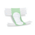 MEDLINE INDUSTRIES, INC. FITBASICXXL FitRight Basic Disposable Briefs, XX-Large, Green/White, 25 Briefs Per Bag, Case Of 4 Bags