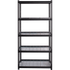 SP RICHARDS Lorell LLR99929  Wire Deck Shelving - 72in Height x 36in Width x 18in Depth - Recycled - Black - Steel - 1Each