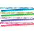 BARKER CREEK PUBLISHING, INC. Barker Creek 4327  Double-Sided Scalloped-Edge Border Strips, Blue/Lime/Purple/Pink Tie-Dye/Ombre, 2-1/4in x 36in, Set Of 52 Strips