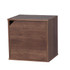 IRIS USA, INC. Iris 596221  BAKU 14inH Modular Cube Storage Box With Door, Brown