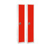 ADIR CORP. Alpine ADI629-201-RED-2PK  1-Tier Steel Lockers, 72inH x 12inW x 12inD, Red, Set Of 2 Lockers