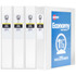 AVERY PRODUCTS CORPORATION 19201 Avery Economy View 3 Ring Binders, 1-1/2in Round Rings, White, Pack Of 4