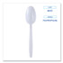 BOARDWALK TSHWPPWIW Heavyweight Wrapped Polypropylene Cutlery, Spoon, Plastic, White, 1,000/Carton
