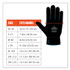 TENACIOUS HOLDINGS, INC. ergodyne® 17893 ProFlex 7401-CASE Coated Lightweight Winter Gloves, EN388: 2131X, 10" Long, Medium, Orange, 144 Pairs/Carton