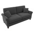 BUSH INDUSTRIES INC. CVJ73BCGH-03K Bush Furniture Coventry 73inW Sofa, Charcoal Gray Herringbone, Standard Delivery