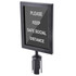 CENTRAL SPECIALTIES CO. 5847BK CSL Double-Sided Sign Holder For 6ft Stanchion, Black