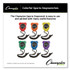 CHAMPION SPORT Sports 910SET Water-Resistant Stopwatches, Accurate to 1/100 Second, Assorted Colors, 6/Box