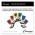 CHAMPION SPORT Sports 910SET Water-Resistant Stopwatches, Accurate to 1/100 Second, Assorted Colors, 6/Box
