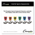 CHAMPION SPORT Sports 910SET Water-Resistant Stopwatches, Accurate to 1/100 Second, Assorted Colors, 6/Box
