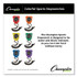 CHAMPION SPORT Sports 910SET Water-Resistant Stopwatches, Accurate to 1/100 Second, Assorted Colors, 6/Box