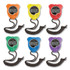 CHAMPION SPORT Sports 910SET Water-Resistant Stopwatches, Accurate to 1/100 Second, Assorted Colors, 6/Box