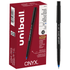 Fine point rollerball pens create clear and crisp letters, numbers and graphics  Fine point rollerball pens with uni Super Ink are fade and fraud resistant, making them a great choice for everyday writing and creative projects.  Quick-drying roller ink helps you write without worrying about smudges or smears.  Convenient pocket clip ensures that your favorite fine point pens are always at hand.  0.7 mm fine point.  Comes in a pack of 12 blue pens.