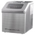Use the Frigidaire 40-Lb Freestanding Ice Maker and keep drinks nice and cold. The easy-to-use control panel offers indicators to keep your informed, and the unit can make up to 40 lb of ice in a single day.  Helps make up to 40 lb of ice in a day.  Fully automatic control system helps make large, square cubes to keep drinks cold.  Stainless-steel construction is sleek and strong.  Large ice bucket stores up to 2.4 lb at once.  Control panel is easy to use and features indicators to let you know when to add water or when the bucket is full of ice.  Water-draining port to make maintenance and cleaning simple.  Auto shut down feature to offer safe operation.  UL listed.