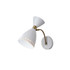 ADESSO INC 4279-02 Adesso Oscar Wall Lamp, 6-1/4inW, White/Antique Brass