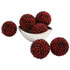NEARLY NATURAL INC. Nearly Natural 4812-S6  Plastic Berry Balls, Red, 4-1/2in, Set Of 6 Balls