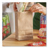 ROSS & WALLACE PAPER PRODUCTS, INC. GK2-500 Grocery Paper Bags, 2# Size, 30# Basis Weight, 4.13" x 2.63" x 7.88", Kraft, 500/Bundle
