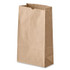 ROSS & WALLACE PAPER PRODUCTS, INC. GK2-500 Grocery Paper Bags, 2# Size, 30# Basis Weight, 4.13" x 2.63" x 7.88", Kraft, 500/Bundle