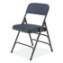 NATIONAL PUBLIC SEATING NPS® 2304 2300 Series Deluxe Fabric Upholstered Triple Brace Folding Chair, Supports Up to 500 lb, Imperial Blue, 4/Carton