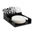 EMS MIND READER LLC PSNAPUT-BLK Mind Reader Utensil Napkin & Plate Holder, 4-1/2inH x 15-1/4inW  x 11-1/4inD, Black