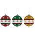 AMSCAN 244239  Christmas Small Tinsel 3D Ornament Assortment, 5-1/4inH x 4-3/4inW x 1-7/16inD, Multicolor, Pack Of 6 Ornaments