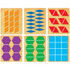 ELLISON EDUCATIONAL EQUIPMENT, INC. 16703-LG Ellison Prestige SureCut Set, Math, Large, Pattern Block Multiples 1in Sides (6 Die Set)