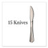 TABLEMATE PRODUCTS, CO. 8305KSV Sterling Heavy-Duty Plastic Cutlery, Heavyweight Knife, Silver, 50/Pack